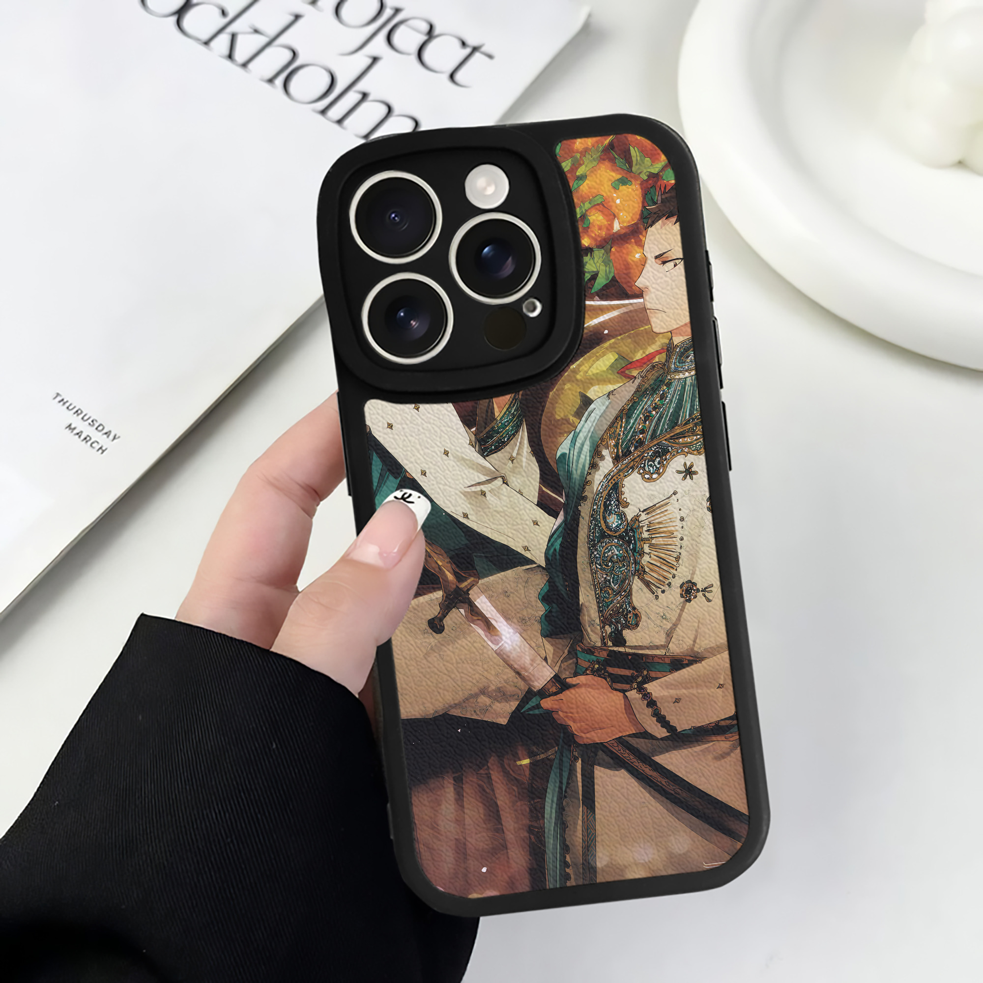 （画像用） ハイキュー!! Haikyu!! 【iPhone 16シリーズ対応】シリコンスマホケース（レザー調） 材質：シリコン